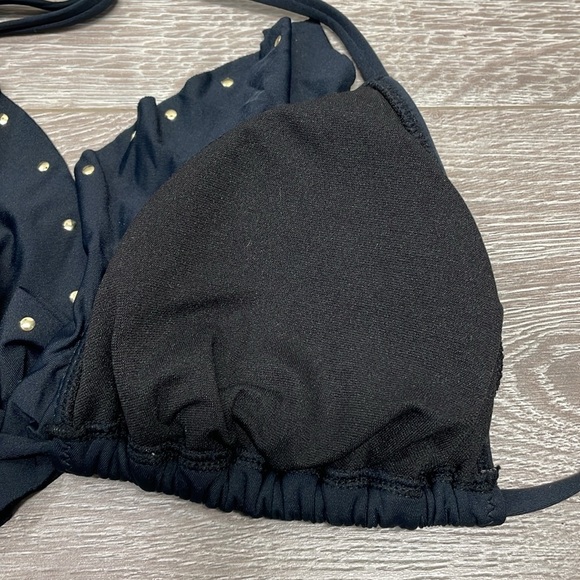 Rampage Swim Black Ruffle Studded Bikini M - Picture 13 of 13
